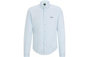 HUGO BOSS Мужская синяя рубашка