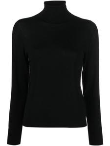 Allude джемпер из необработанной шерсти с высоким воротником, синий