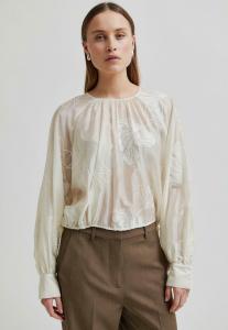 Блуза Second Female VERIA, Tofu/White