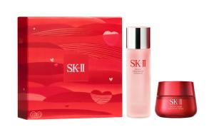 SK II Limited Edition сыворотки лосьон Red Bottle крем набор средств по уходу за кожей подтягивающий, увлажняющий, восстанавливающий SK-II, Two-Piece Set A: Version красный Face Cream 50g+Serums 75ml