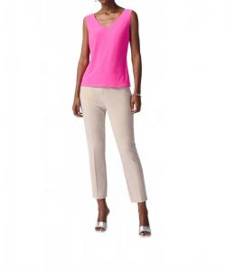 Розовый топ с V-образным вырезом Joseph Ribkoff
