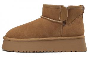 Зимние ботинки женские Daphne на толстой подошве, коричневый