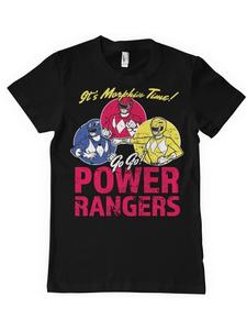 Футболка It's Morphin Time Big Tall T-Shirt черного цвета Power Rangers
