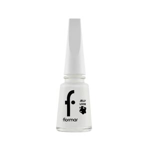 Лак для ногтей jelly look nail enamel Flormar, nr. 1 - pure milk, объем 11 мл