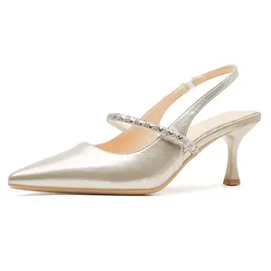 GOSO Тонкие каблуки на шпильке женские золотые, цвет Gold