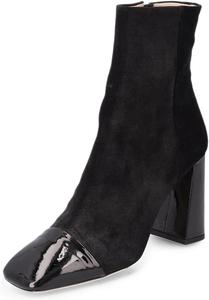 Женские классические ботильоны FOWT с квадратным носком и массивным каблуком, на молнии сбоку, удобные для повседневной ходьбы, короткие, размер 4-16 US, Black