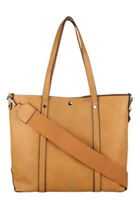 Сумка через плечо COLLEZIONE ALESSANDRO "Ela", простой дизайн, цвет Cognac