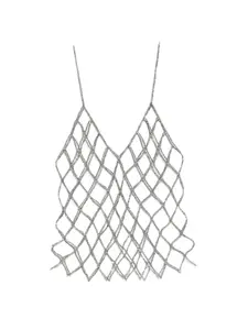 Топ с бисером Panicale, серый