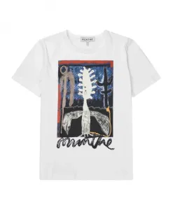 Блузка из лакированной кожи Munthe, белый