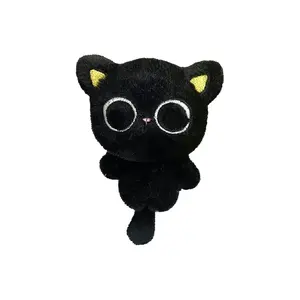 77 SEVEN DREAM Милый плюшевый кулон с очаровательным черным котом высота 10см