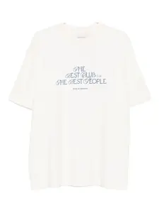 Футболка с принтом-текстом Drôle De Monsieur, нейтральный