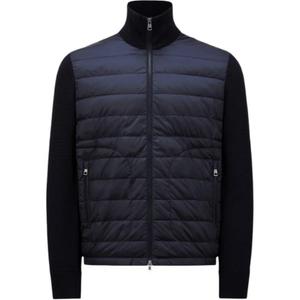 Moncler Утепленная куртка-кардиган на молнии мужская морской синий, Marine Blue