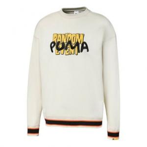 Толстовка PUMA x Randomevent Long Sleeve Crew Neck Sweatshirt Cream, белый