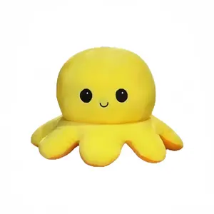 Милый двусторонний переворачивающийся осьминог плюшевая кукла высота 20cm/30cm/40cm LALABABY