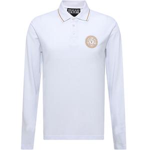 VERSACE JEANS COUTURE Белая поло для мужчин