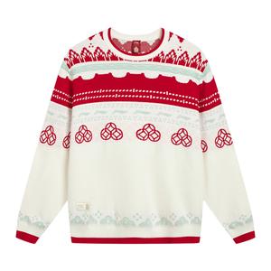 Мужской свитер из коллекции LiNing Sports Life., mother of pearl белый pattern