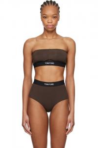 Модельный бюстгальтер-бандо с подписью Tom Ford, коричневый