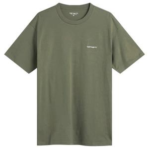 Футболка с вышивкой в виде надписи Carhartt Wip, leaf & белый