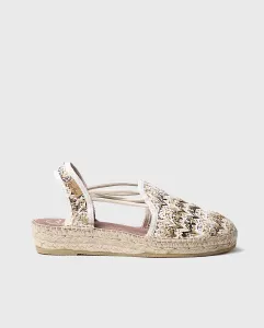 Женские эспадрильи на танкетке из набивной ткани с резинкой Toni Pons, коричневый