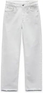 Rag & Bone Women's Harlow белые джинсы прямого кроя с необработанным краем