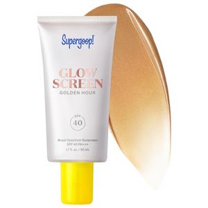Солнцезащитный крем Glowscreen SPF 40 с гиалуроновой кислотой и ниацинамидом Supergoop!, 1.7 oz Golden Hour /50 mL, Golden Hour