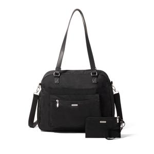 Baggallini Женская сумка-мессенджер с ремешком на запястье и возможностью расширения Baggallini, черный