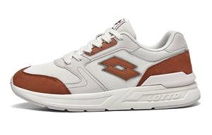 Sea Dove Противоскользящие и износостойкие дышащие низкие спортивные повседневные кроссовки мужские Ecru LOTTO, Ecru/Tan