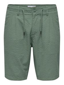 Шорты из ткани обычного кроя Leo 22028301 Only & Sons, зеленый