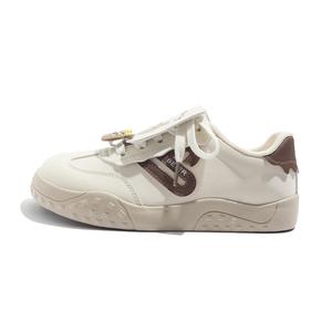 BEIER Женские устойчивые к истиранию сбалансированные легкие низкие скейтбордские кеды бежевые, цвет Beige