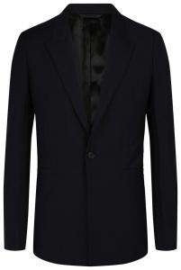 Однобортный приталенный блейзер Givenchy, синий