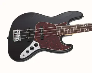 Fender Made in Japan Limited Jazz Bass Raw Ash - Черный