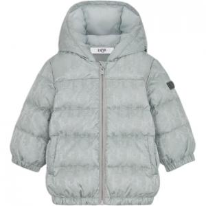 Пуховик детский Dior, серебряный