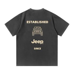 Футболка с круглым вырезом для школьников Jeep, темно-серый