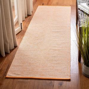 Ковер-дорожка SAFAVIEH, 69 x 244 см, Montauk Collection - , Orange, ручное плоское плетение из хлопка, идеально для помещений с высокой проходимостью в гостиной, спальне (MTK250P)