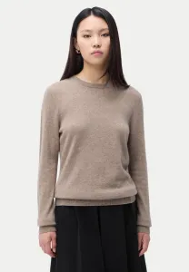 Незаменимый джемпер с круглым вырезом Gobi Cashmere, Taupe