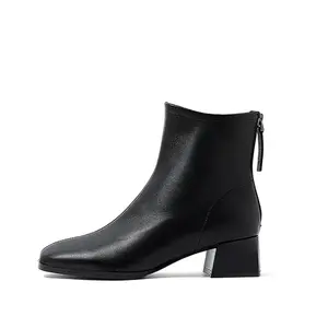 COMELY Черно-бежевые женские ботинки на щиколотку с текстильной подкладкой, цвет Black (Fabric Lining)