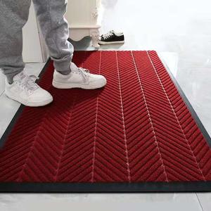 Budis Ковер 60х120 см для входа, износостойкий, рисунок "шина", темно-красный, для отелей, магазинов