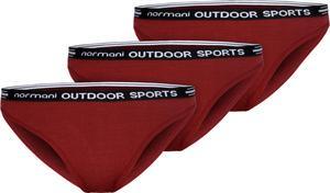 Трусы Normani Outdoor Sports 3er Pack Damen Merino „Mildura“, красный