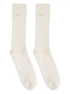 Рифленые носки с вышитым логотипом Lacoste, нейтральный