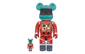 BE@RBRICK Костюм X 2001: A Space Odyssey космический зеленый шлем Orange Suit & Multi