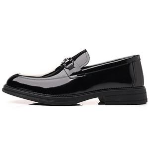 Мужские туфли ZUWUDONG черно-коричневые на низком каблуке