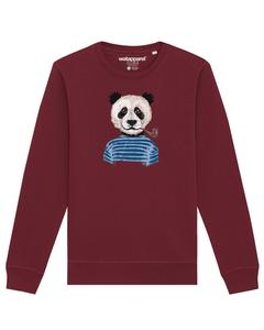 Свитер Watapparel Sweatshirt Panda, бордовый