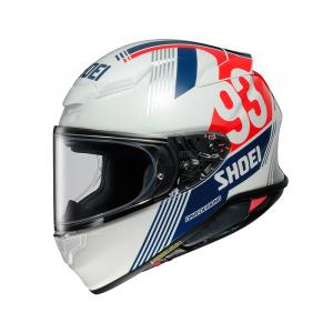 Сертифицированный CCC шлем полнолицевой из композитного волокна с одинарным визором для города, гонок и трека SHOEI, Mm93-Retro-Tc-10