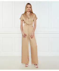 Атласный комбинезон Regular fit Liu Jo, бежевый