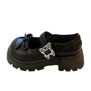 PARK DANCE Женские туфли Мэри Джейн на массивном каблуке A813 черные, цвет A813 Black