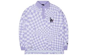 New Era Поло Unisex светло-фиолетовая клетка