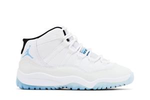 Кроссовки Air Jordan 11 Retro PS Legend Blue / Columbia2024, белый