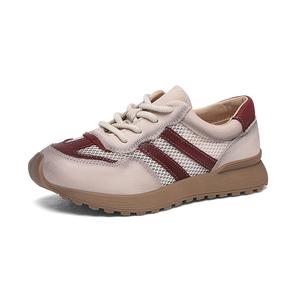 Низкие повседневные туфли женские Golden Silk Rabbit, Beige