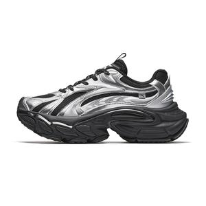 Star Moon 3 Mecha обувь устойчивая к истиранию нескользящая повседневная мужская базовая black/silver ANTA, черный/серебряный-2