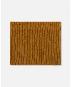 Вязаный шарф-воротник для мальчика, коричневый ореховый - для малышей/детей Deux par Deux, Brown pecan